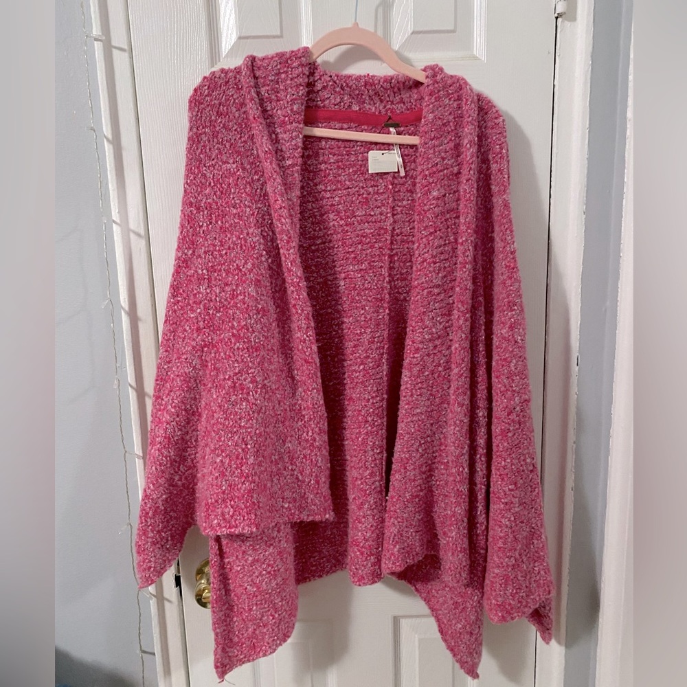 Free People Pink Cardigan